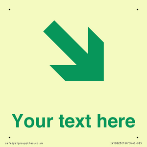 Custom Safe Condition inverse: Green Down right arrow